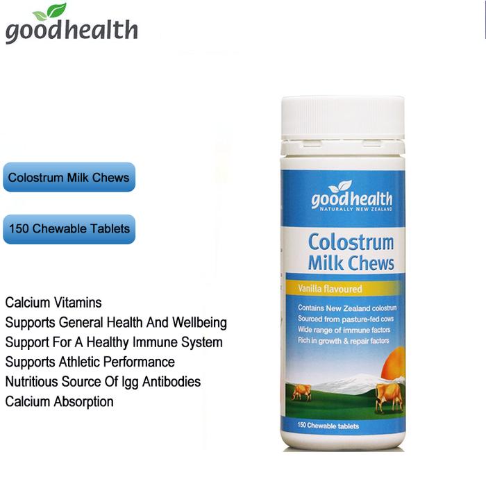 GoodHealth Colostrum Chewable vanila 150 tablet IgG susu Protein