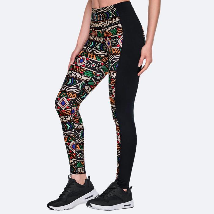 Zumba Wear Zumba Wildbeat High Waisted Ankle Leggings - Tan/Orange Legging Zumba Wanita