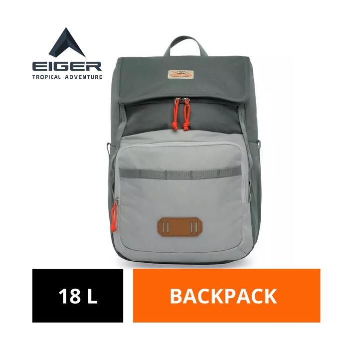 [BISA COD] Tas Ransel Sekolah Anak Eiger Original 18 L Hitam Polyester Junior Holie Pack 18l Laptop