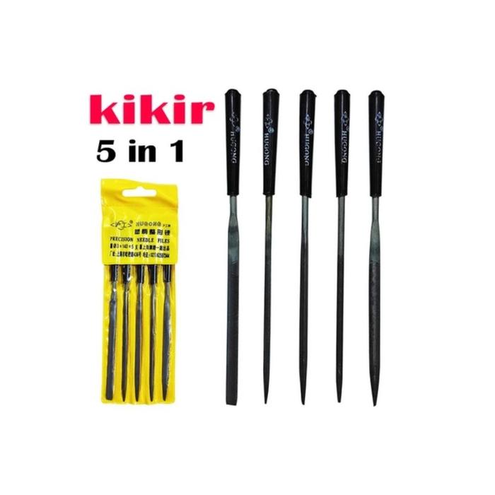 Set Kikir Mini Hugong Precision Needle Files Kikir Emas Intan Diamond Metal Steel