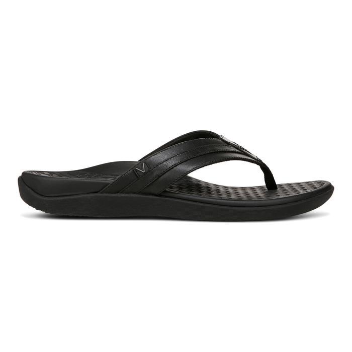 sale Vionic Mtide II Black Sandal Pria