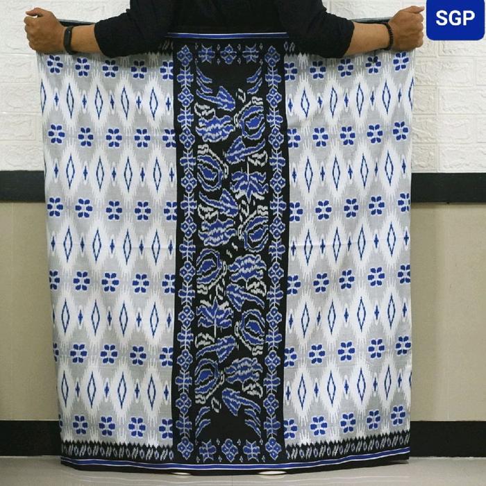SGP Sarung Goyor Botol Pria Dewasa Motif Mawar Polos Abu dengan Desain Elegan dan Tampilan Klasik ba