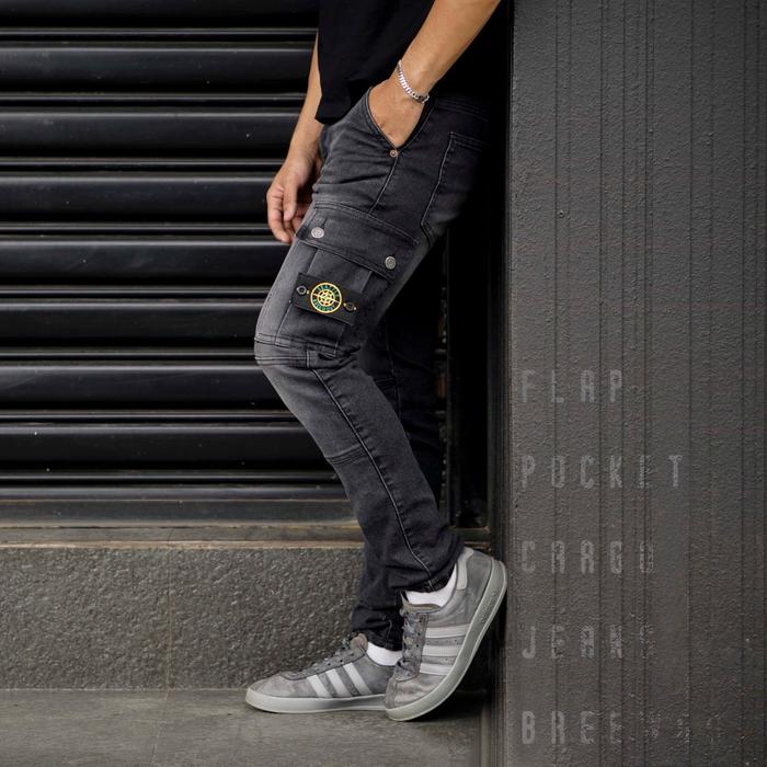 Cargo BREEW OUT Celana panjang Jeans island stone Original