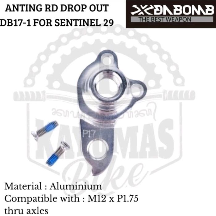 ANTING RD DROP OUT DB17-1 FOR FRAME DA BOMB SENTINEL 29 RD HANGER