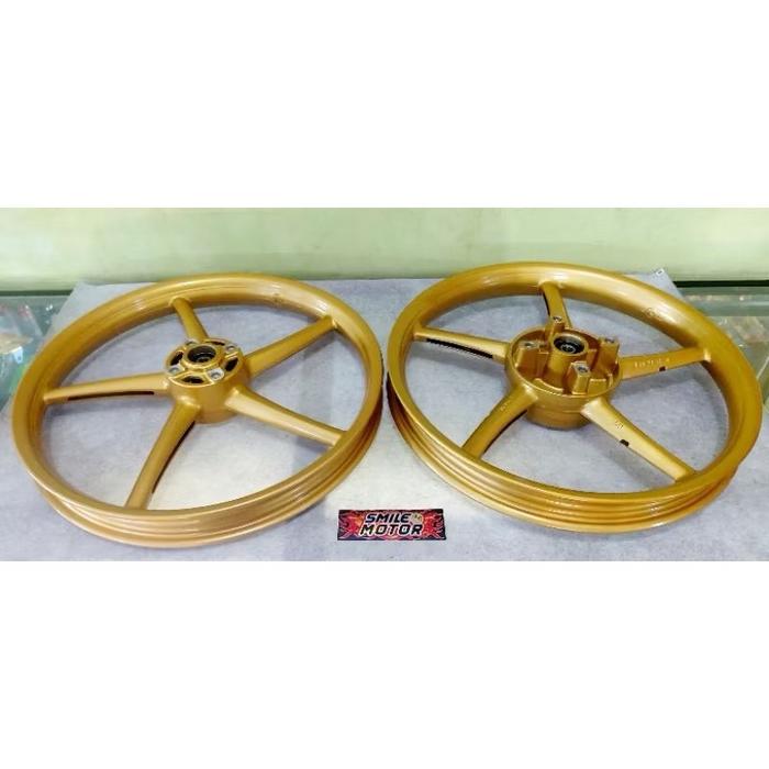 ￼VELG PELAK RACING VROSSI V ROSSI RXKING/RXZ PALANG 5 RING 17 GOLD MODEL COPY RCB