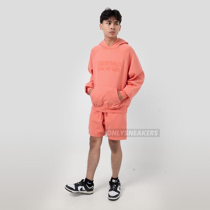 ESSENTIALS FOG HOODIE CORAL
