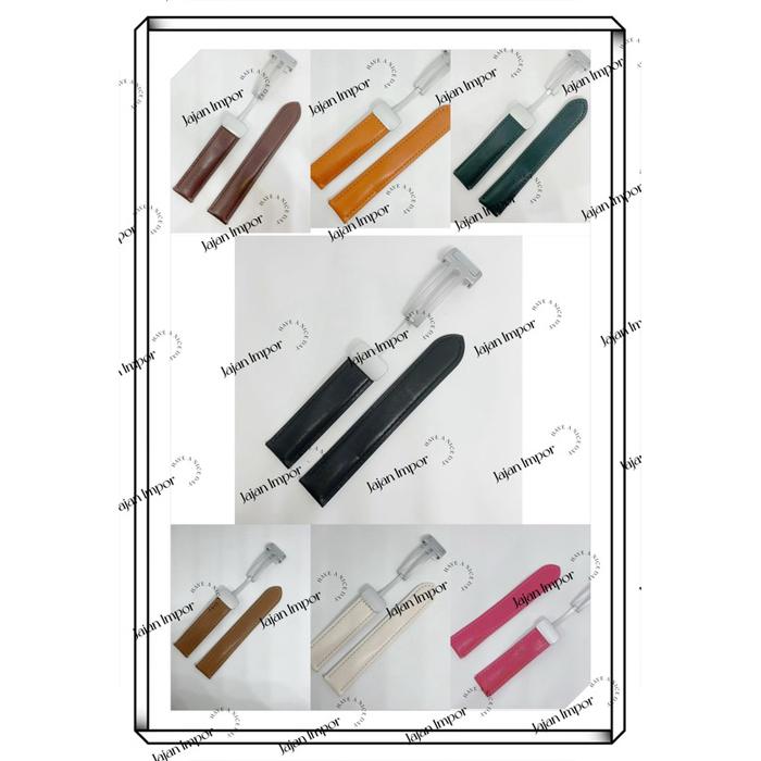 Strap Tali Jam Tangan Kulit Magnet Universal 20 20Mm Leather Strap Tali Jam Non Logo Strap Magnet C