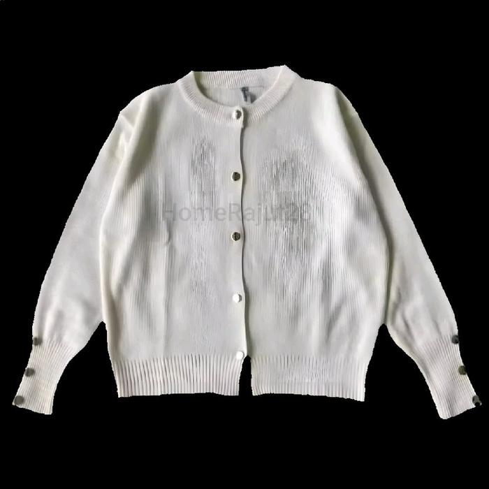 HomeBaju24 Cardigan Inara Aira Tarla Bassic Kancing Gold Premium Rajut Samtex Lembut Tebal Allsize F