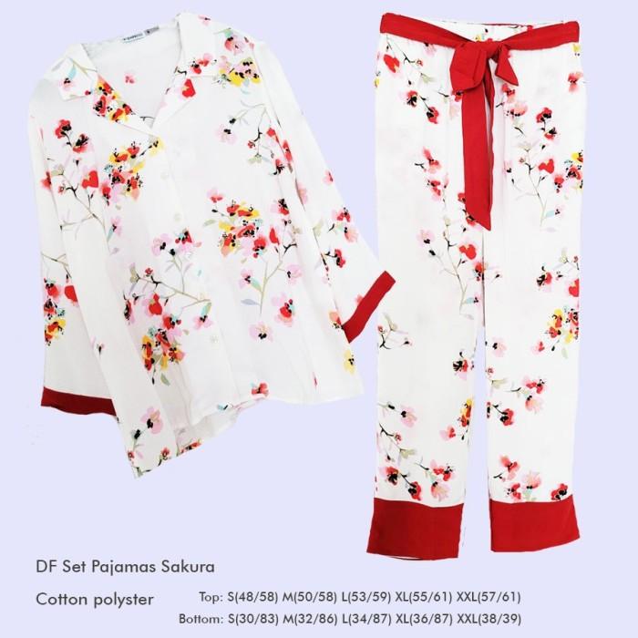 DEFACTO Set Pajamas - SAKURA - Setelan Baju Tidur Wanita Branded