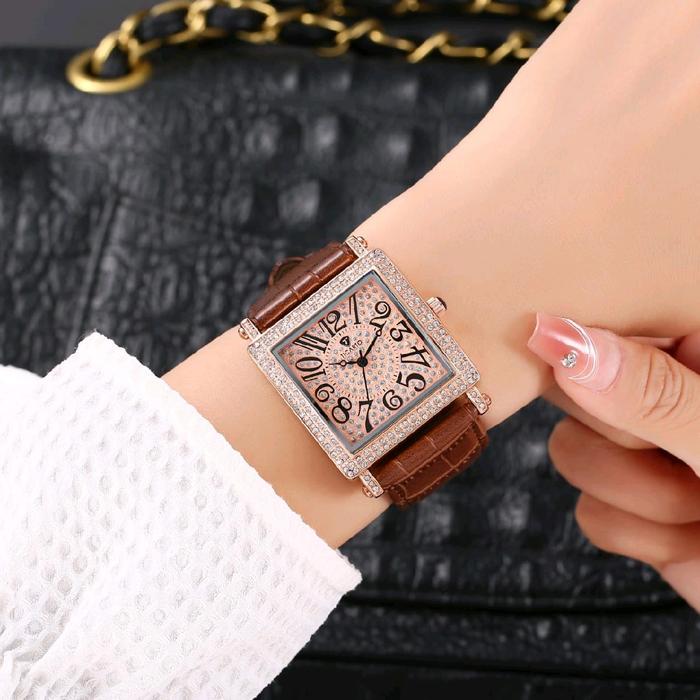 Jam Tangan Wanita Ticarto 2852 Water Resistant Tali Kulit Free Box Ticarto