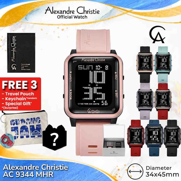 Alexandre Christie Pria AC 9344 MHR AC 9344 AC9344MHR Rubber Strap