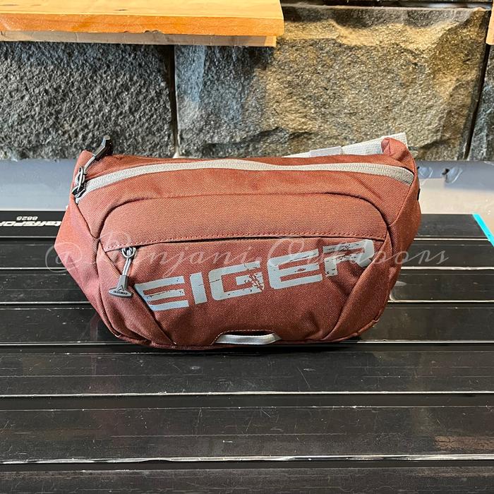 WAISTBAG EIGER CONSERVE 2.0 ORIGINAL BERGARANSI EIGER TAS PINGGANG HITAM TAS SELEMPANG EIGER WAIST B