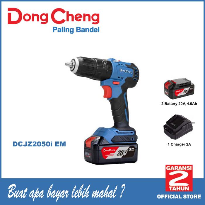 DONG CHENG DCJZ2050i Bor Cordless Impact Drill 20V / Bor Baterai DONGCHENG