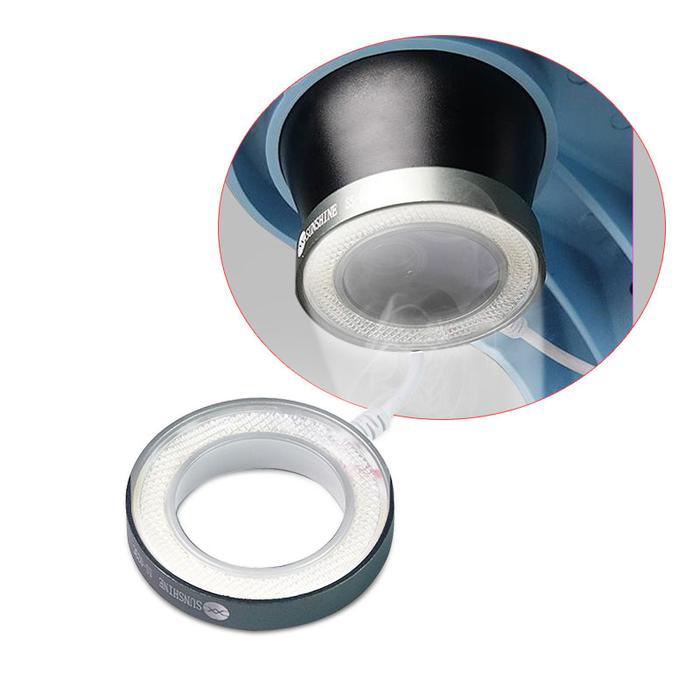 Sunshine SS-033C LED Microscope White Ring Light Source Adjustable