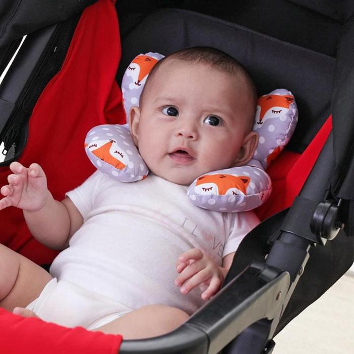 Car Pillow U-Shaped Head Fixed Pillow Baby Kids Neck Protector