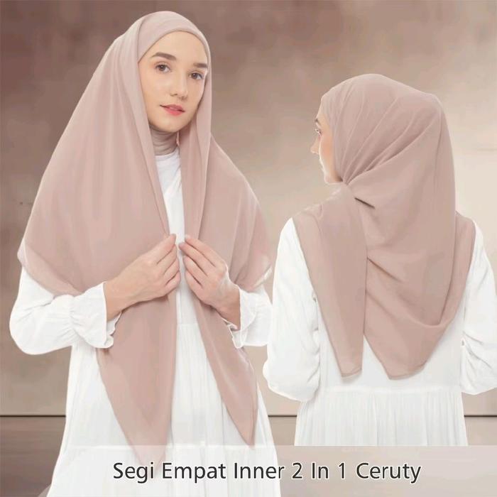 Jilbab segitiga inner 2in 1