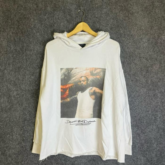 VLONE “death B4 dishonor” white hoodie