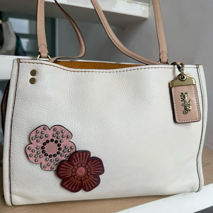 Coach rogue shoulder bag tea rose tearose tas RARE