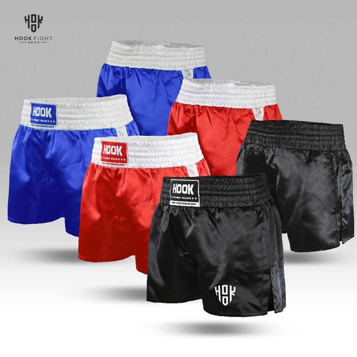 AJS- Celana Tinju Hook Boxing Short Boxing Pants, Celana Boxing Shorts Hook Celana Tinju Boxing Pant