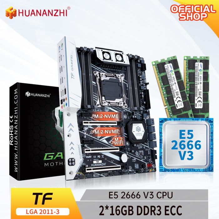 HUANANZHI X99 TF LGA 2011-3 XEON X99 Motherboard with Intel E5 2666