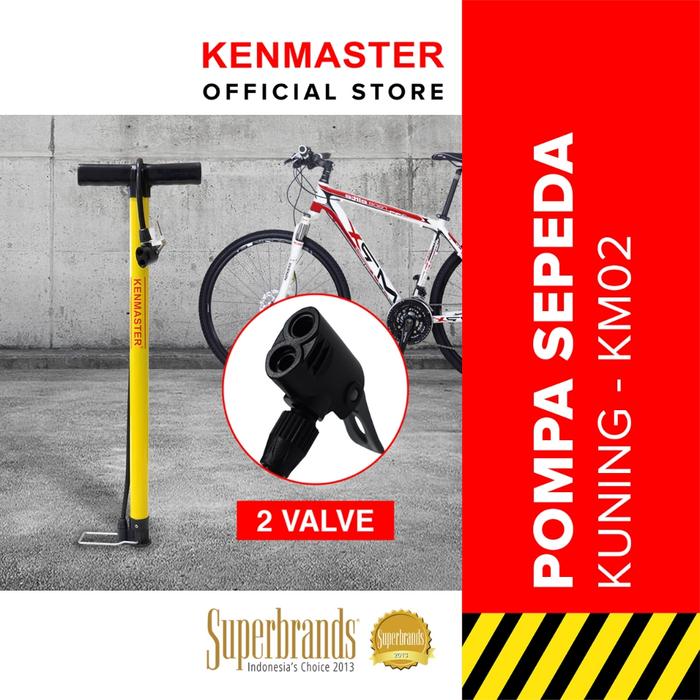 Pompa Udara Kenmaster KM-02 untuk Sepeda dan Ban Mobil - Hitam