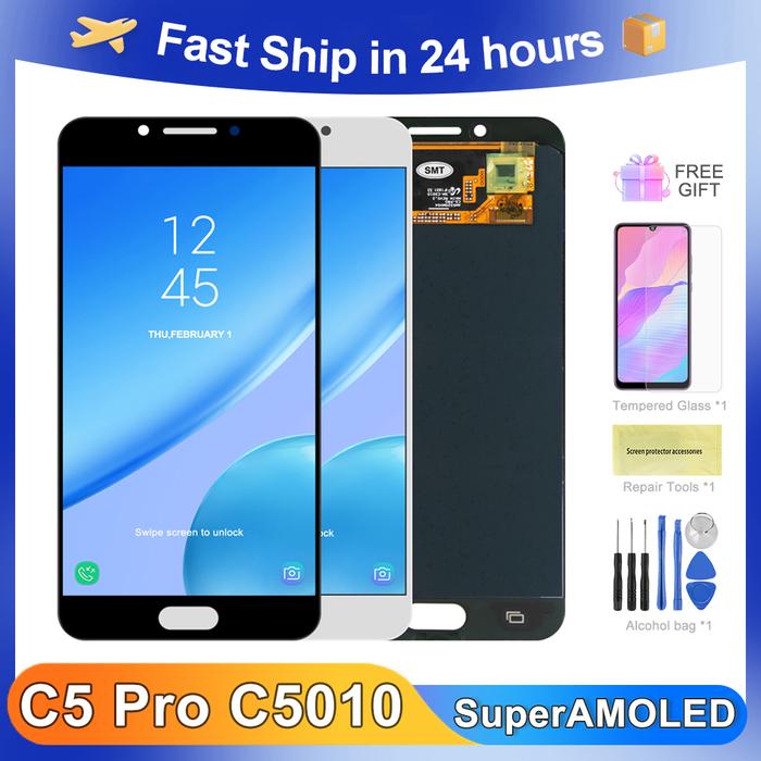 Super Amoled Screen For Samsung Galaxy C5 Pro C5010 LCD Display Touch