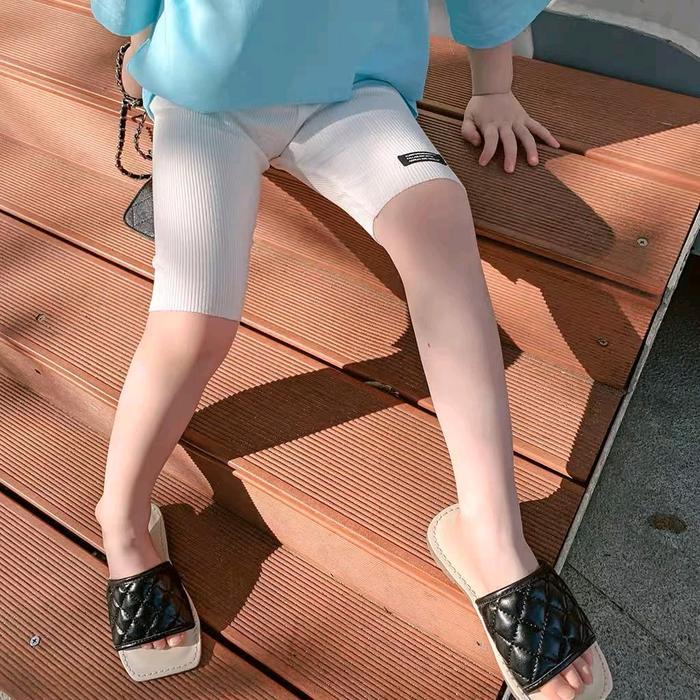 Tkf12 Celana pendek leging knit import anak perempuan kasual / baju anak tanggung Santai