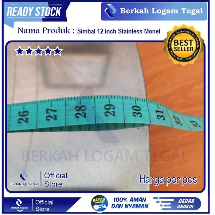 Simbal Cymbal 12 inch Stainless Monel Berkualitas
