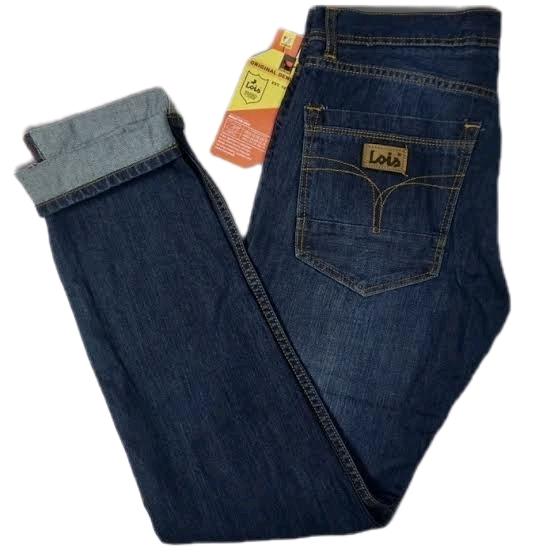 CELANA PANJANG TERMURAH..!! LOIS CELANA JEANS PRIA DEWASA ORIGINAL SLIMFIT Biru Distro Nyaman Muda K