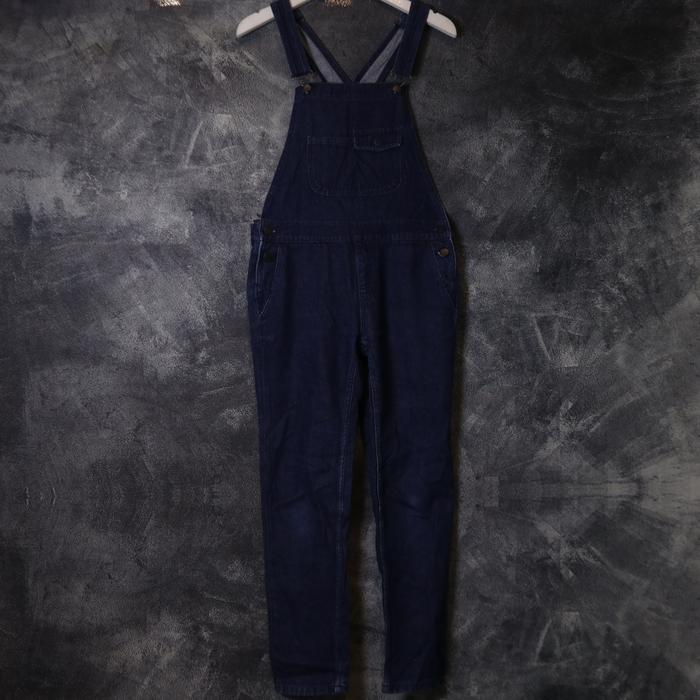 OVERALL GU BY UNIQLO JEANS DENIM PANTS JUMPSUIT CELANA PANJANG OV75 SIZE M 30 31