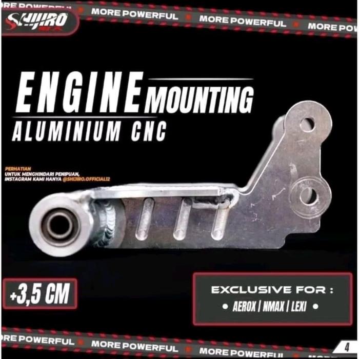 Engine Mounting Aluminium CNC SHIJIRO RACING nmax aerox Lexy