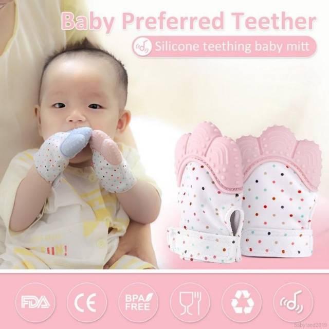 Sarung Tangan Teether Bayi | Mitten Baby Glove Teether.