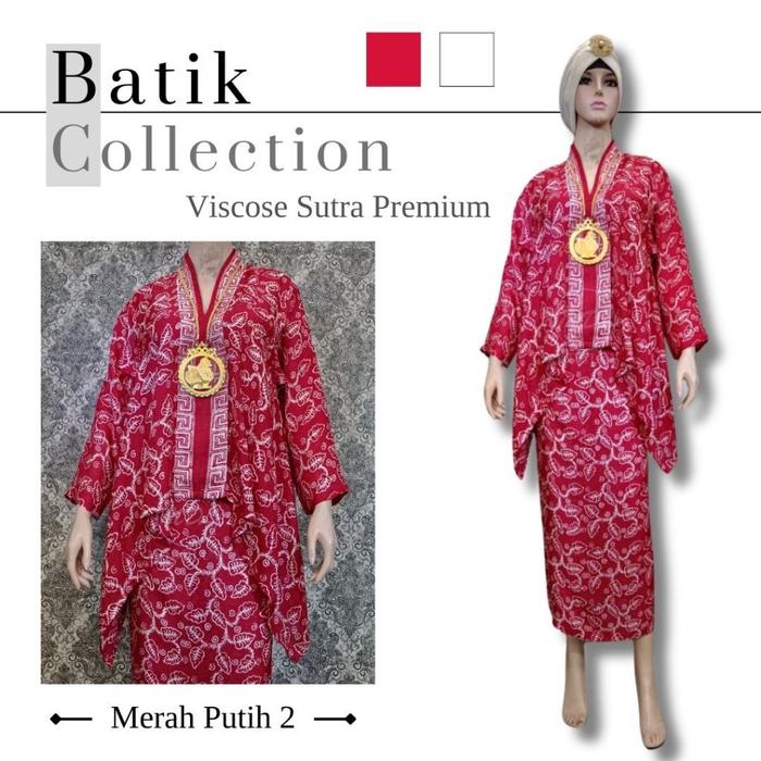 Set Rok Andini Viscose | Set Rok Batik Viscose Sutra | Stelan Rok Viscose Sutra | - Modeluv