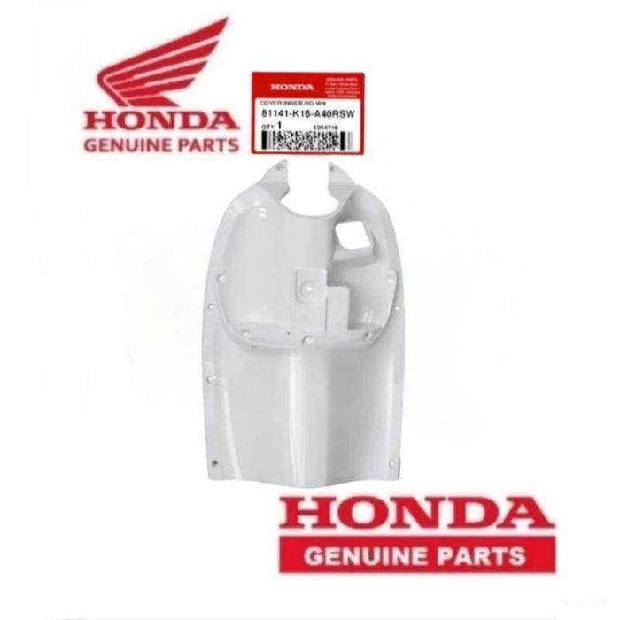 COVER INNER PUTIH LEGSHIELD KONTAK PUTIH SCOOPY ESP K16 81141K16A40RSW ASLI AHM L1