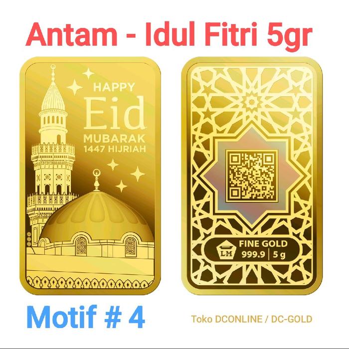 LM Emas Antam 5 gram Selamat Idul Fitri - Selamat Lebaran limited edtn