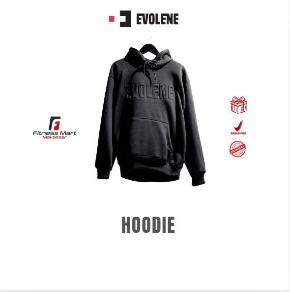 Hoodie Evolene Emboss Hitam - Evolene HOODIE Jaket Evolene