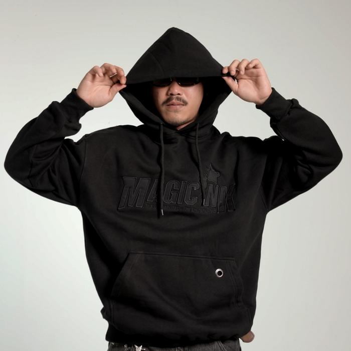 Super Promo! MAGIC INK HOODIE BLACK LOGO - BORDIR Low Price