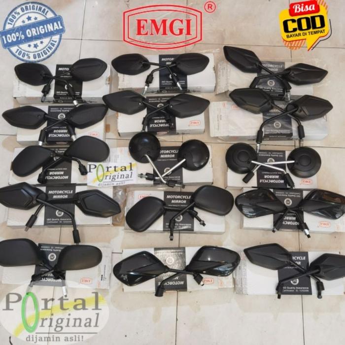 Spion Emgi Original Set Kanan Kiri Standar Nmax Vario 150 Beat Old Karbu Jupiter Z New Supra Scoopy