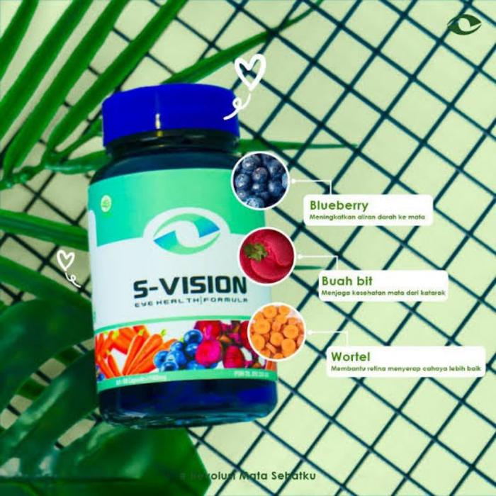 S-VISION SUPLEMEN MATA MINUS SILINDER PLUS TERBAIK 100% ORIGINAL