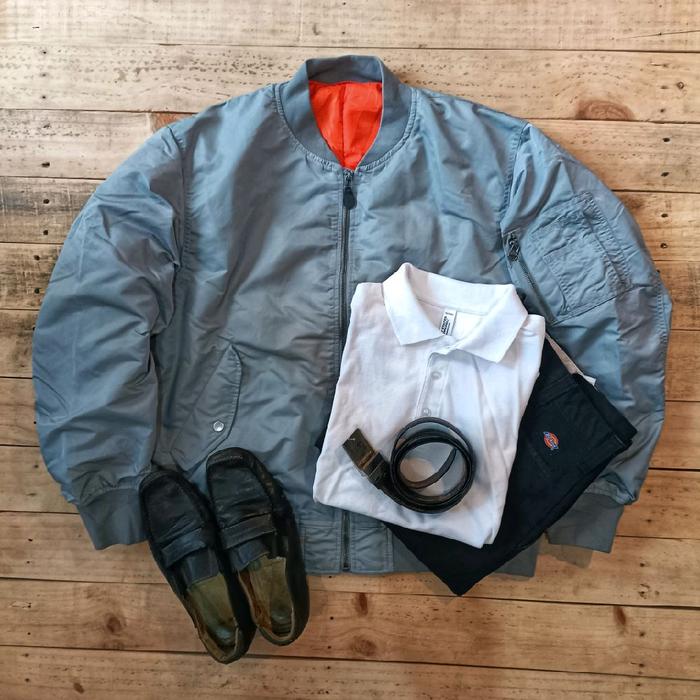 Jaket Bomber MA1 GU by Uniqlo