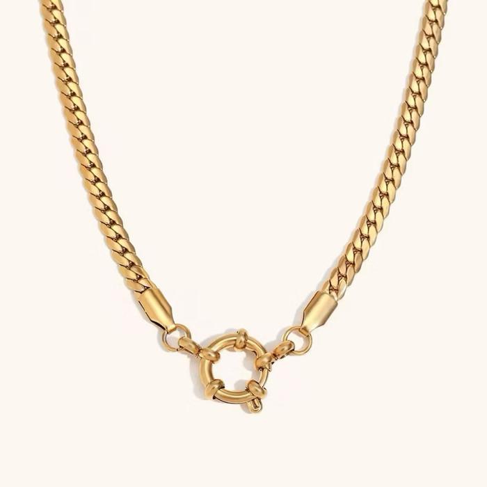 DIY Pendant Necklace - Stainless Steel (18K Real Gold PVD Coated)
