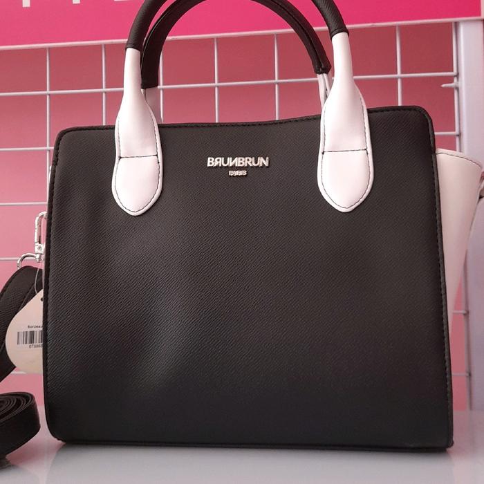 Bordeaux black bag brunbrun paris Selempang Wanita Cewek Slingbag Kulit