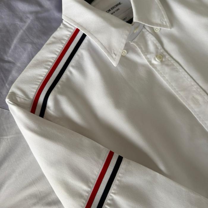 Thom* Browne RWB Elastic Stripe Oxford Shirt