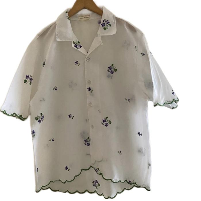 Toko Didiyo Fantasia Tablecloth #73 Baju Kemeja Rework Vintage Tablecloth Deadstock Vintage Fabric