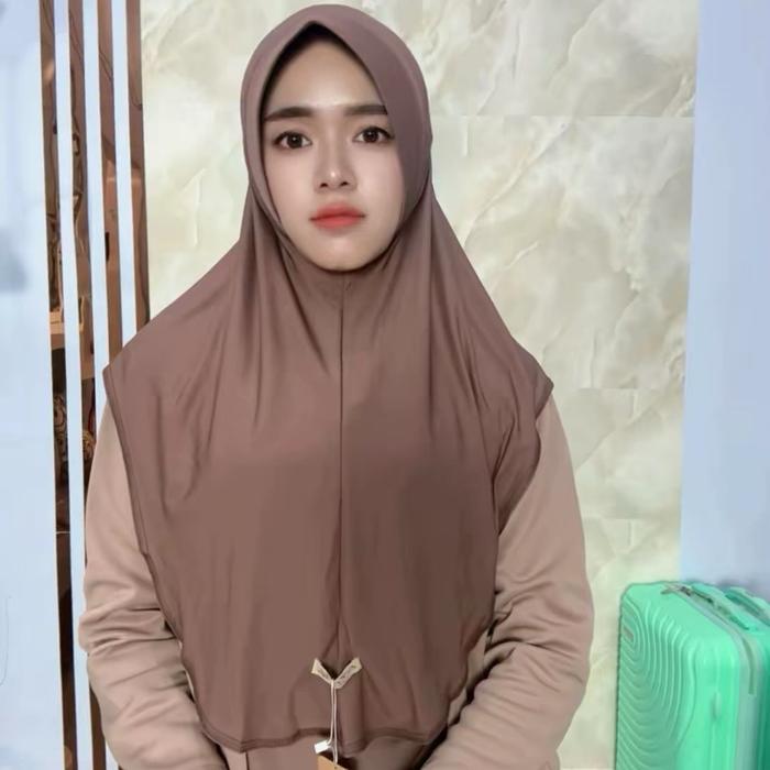 861 NEW JILBAB MOIRA JERSEY SUPER OVAL DEX POLOS STANDART LABEL TERBARU/HIJAB INSTAN PET ANTEM DOI