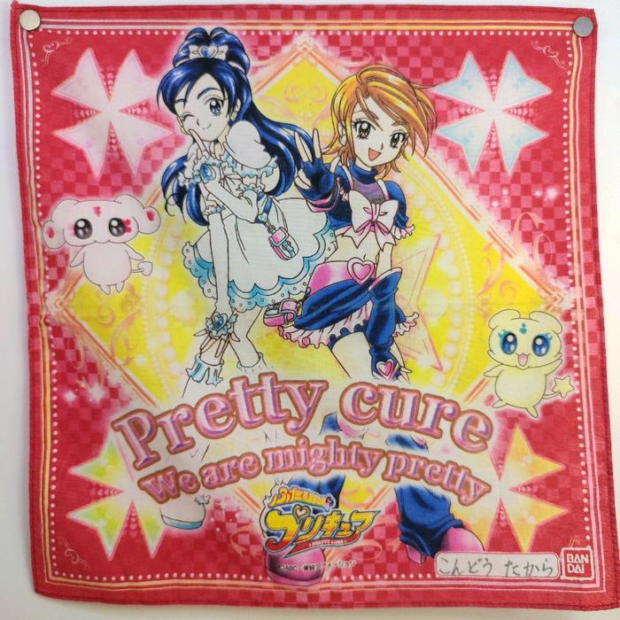 precure pretty cure might precure sapu tangan pL 30x30cm vintage handkerchief original