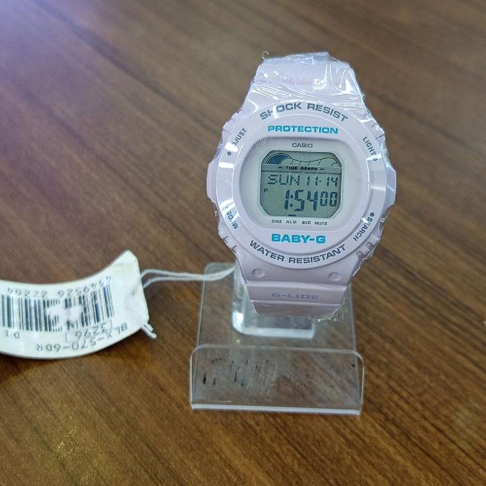 Casio Jam Tangan Digital Wanita BABY G  BLX-570-6DR  purple  kotak Anti Air Bergaransi Resmi Shock R