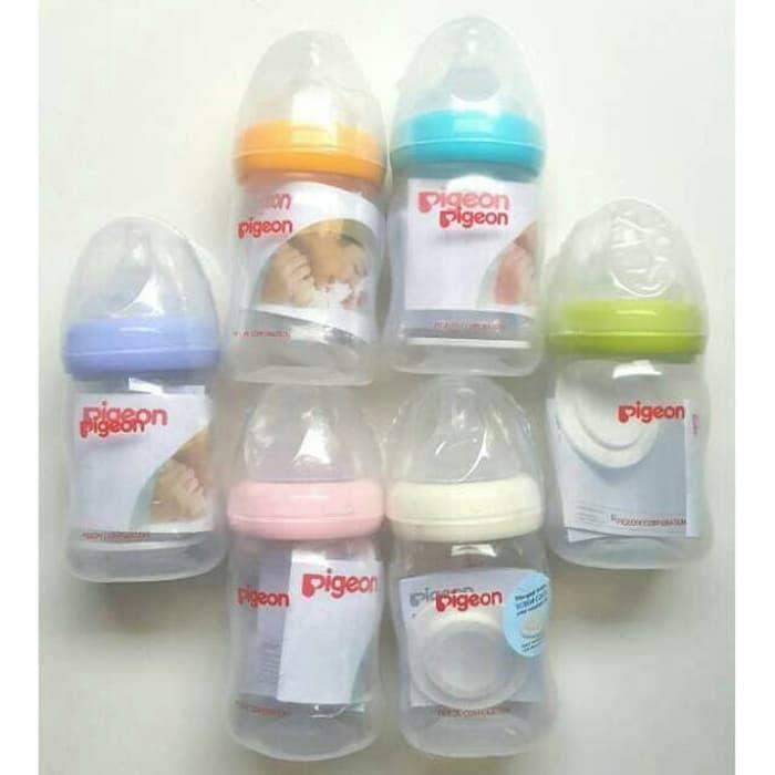 Botol susu pigeon peristaltic plus soft touch wide neck 160 ml