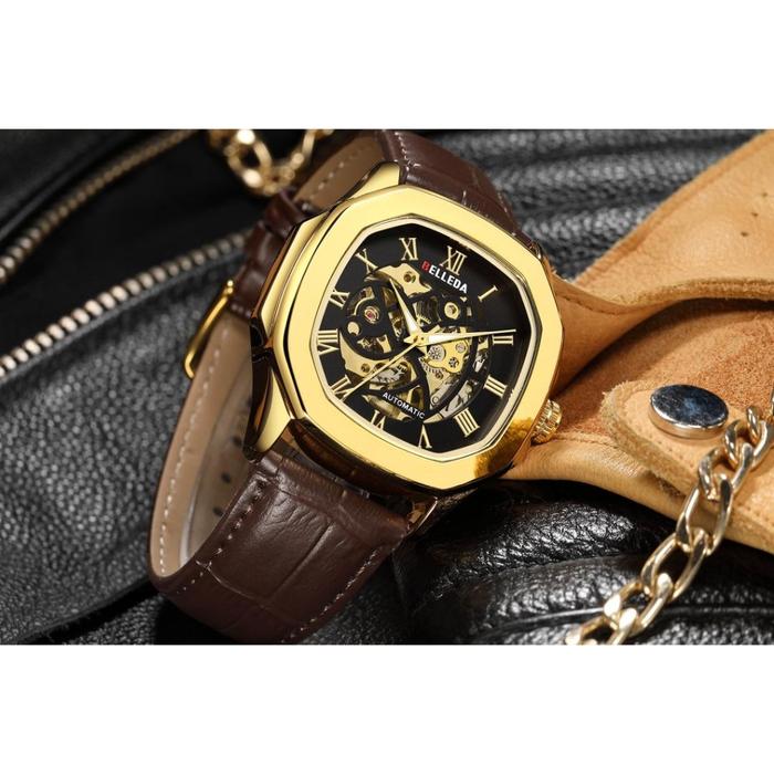 Jam Tangan Pria Belleda 9484 Automatic Unisek Pria Wanita Watches Original Anti Air 30 Meter