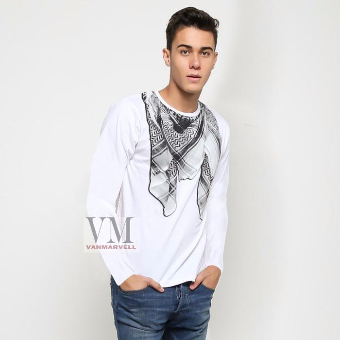 FA501 VM Kaos Panjang Putih Motip Sorban NEW